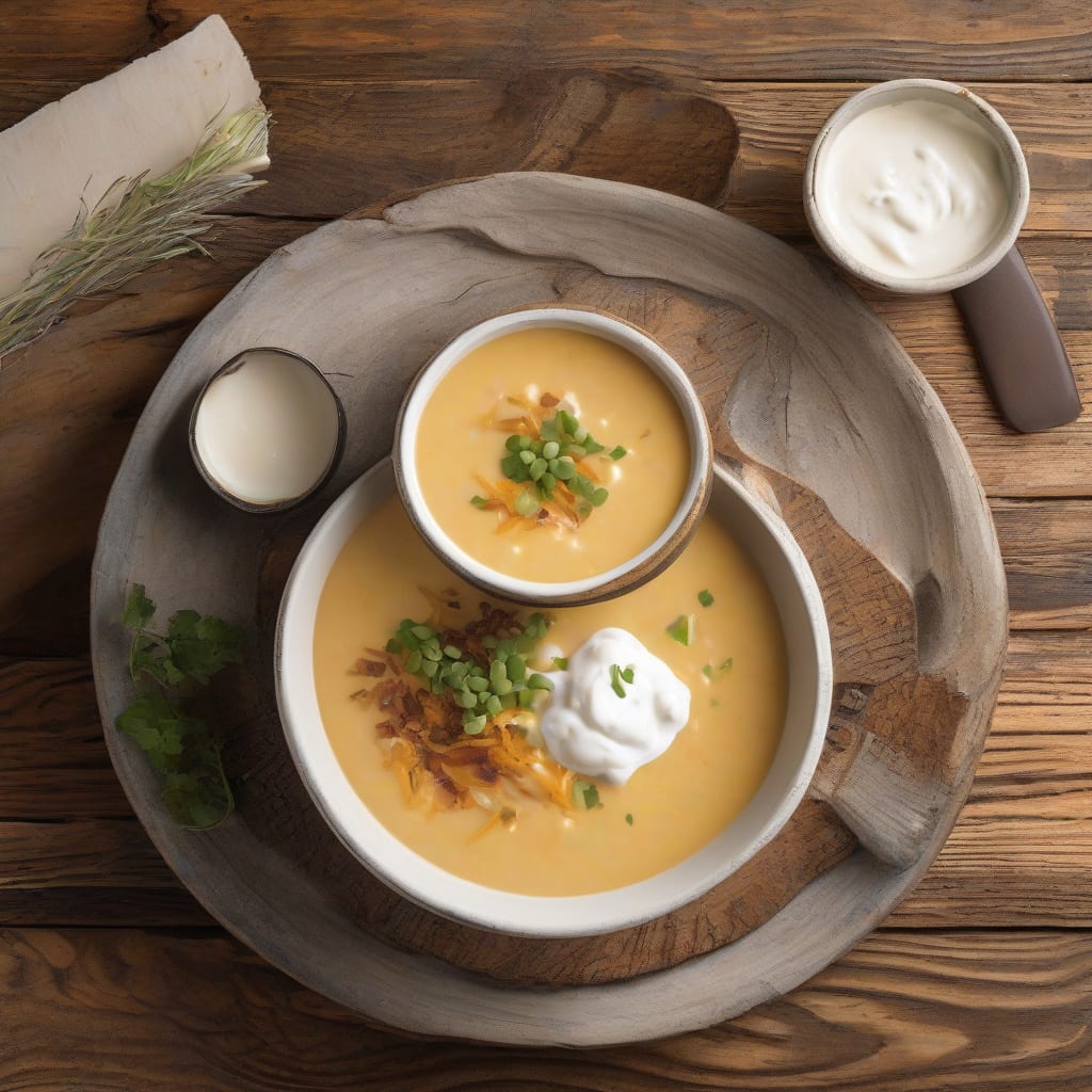 Visual representation of Tony Roma's Baked Potato Soup Recipe: Creamy Comfort in a Bowl