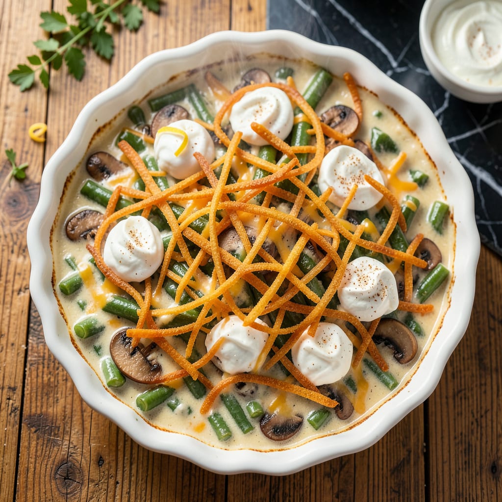 Trader Joe's Green Bean Casserole Recipe: Creamy, Crispy Holiday Favorite illustration with key details