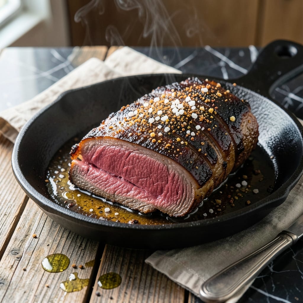 Comprehensive Tri Tip Recipe Cast Iron: Smoky Crust and Tender Slices visual reference