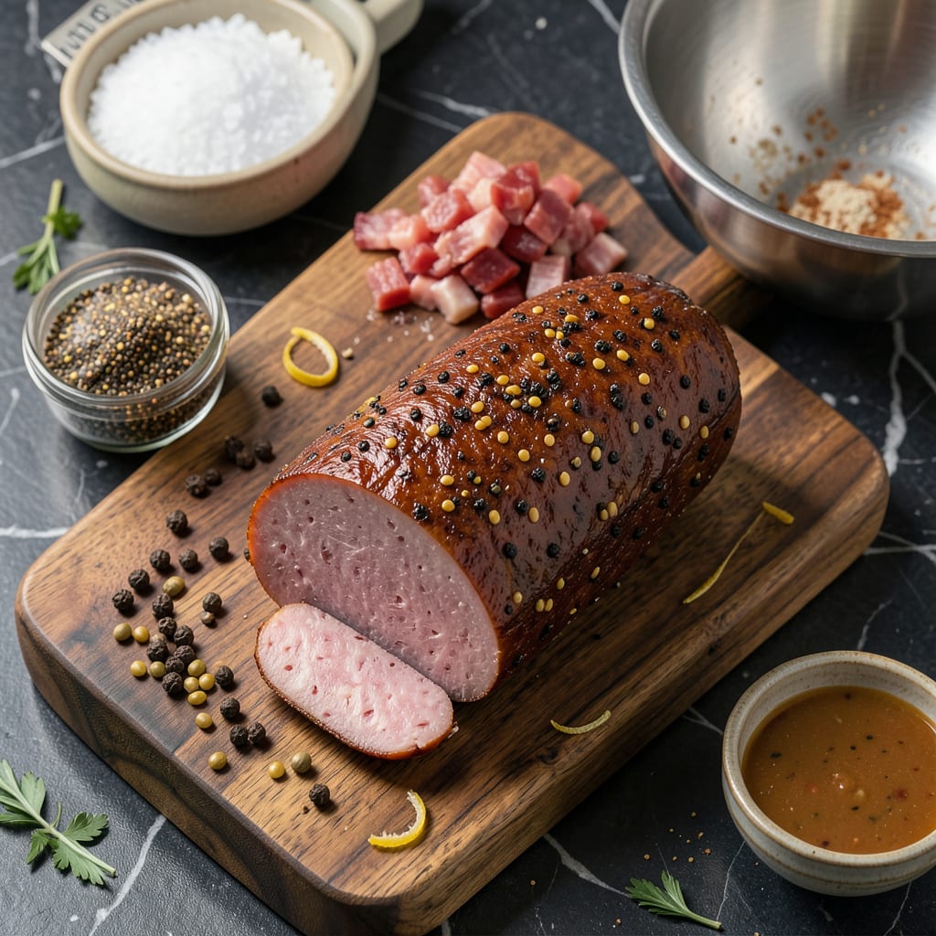 Turkey Summer Sausage Recipe: Smoky, Juicy Homemade Links example with annotations