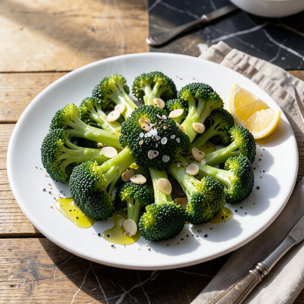 Tuscan Steamed Broccoli Recipe: Bright Lemon and Garlic Infusion illustration with key details