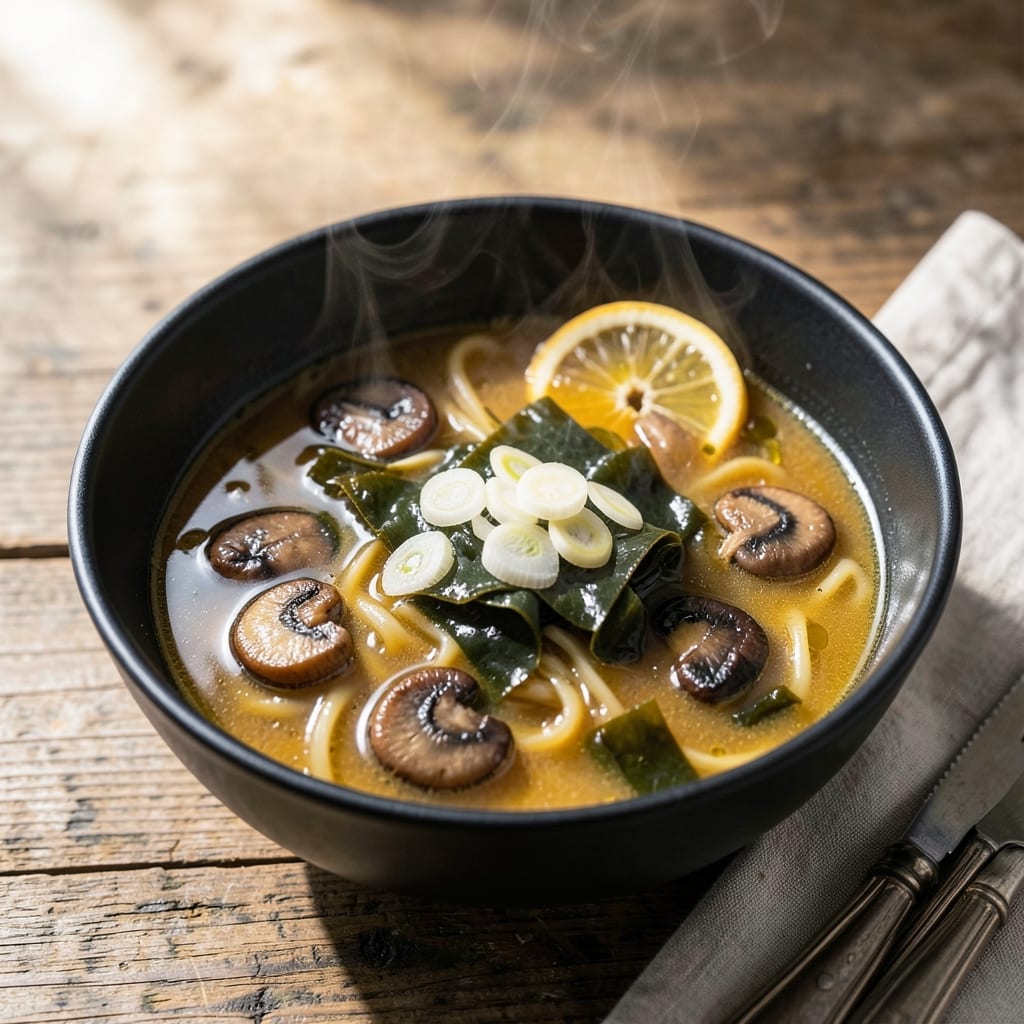 Udon Broth Recipe Without Dashi: Umami-Packed Alternative Using Kombu and Shiitake Udon Broth Recipe Without Dashi: Umami-Packed Alternative Using Kombu and Shiitake