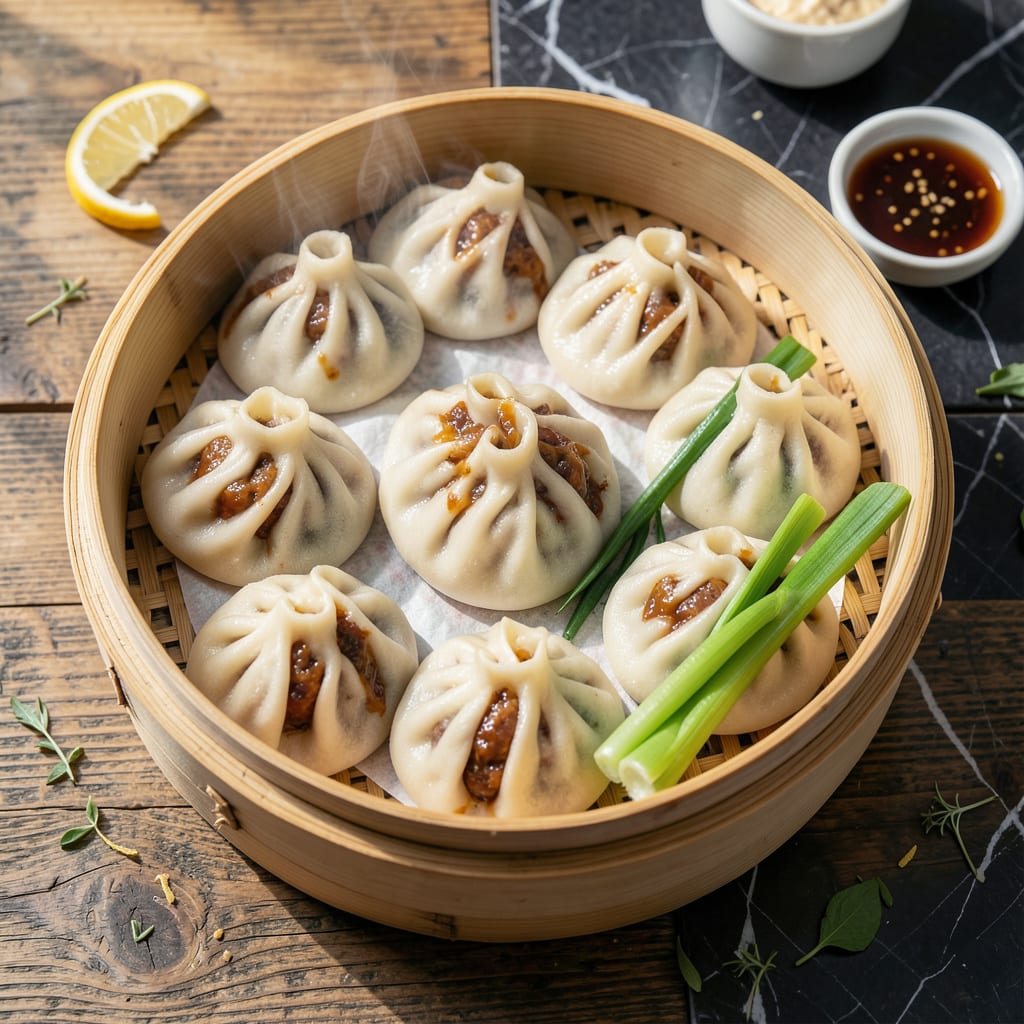 Visual representation of Vegan Steamed Bao Buns Recipe: Pillowy Soft With Savory Fillings
