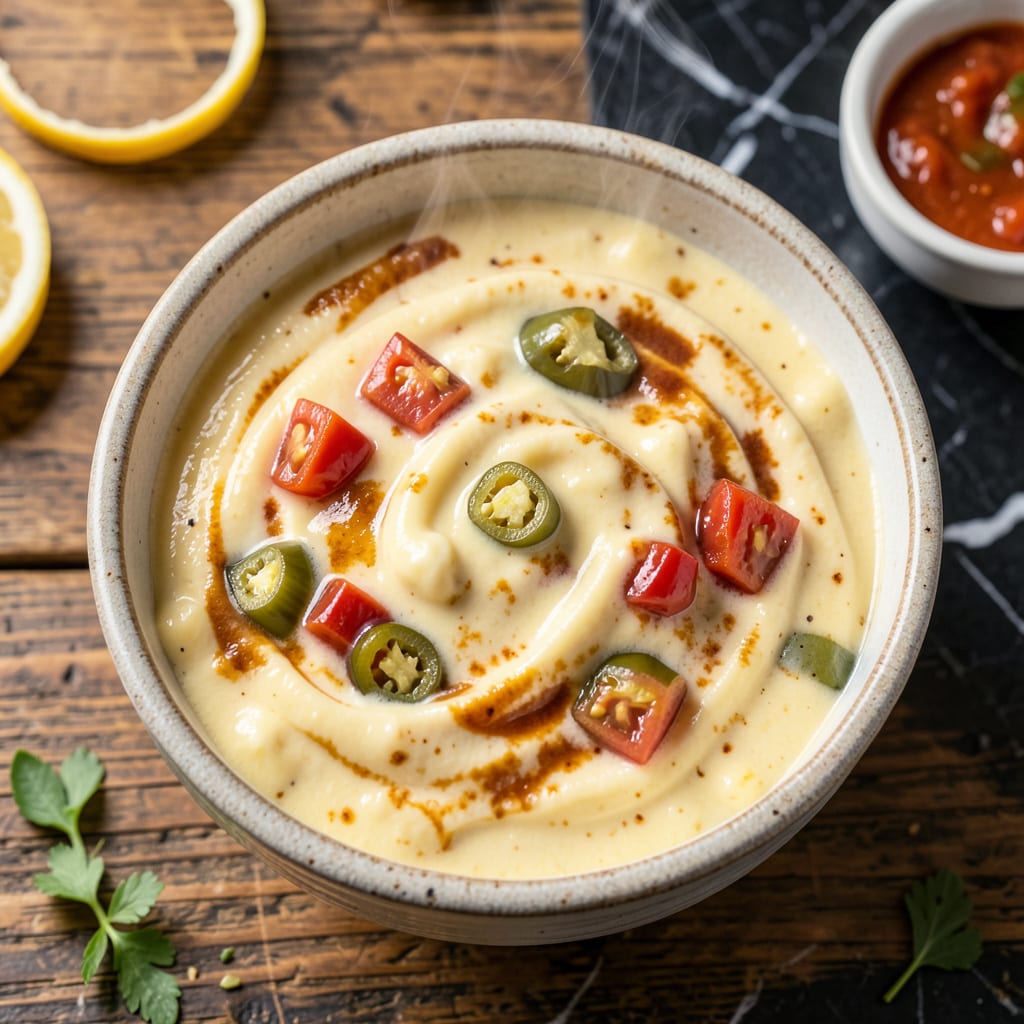 velveeta nacho cheese recipe example with annotations