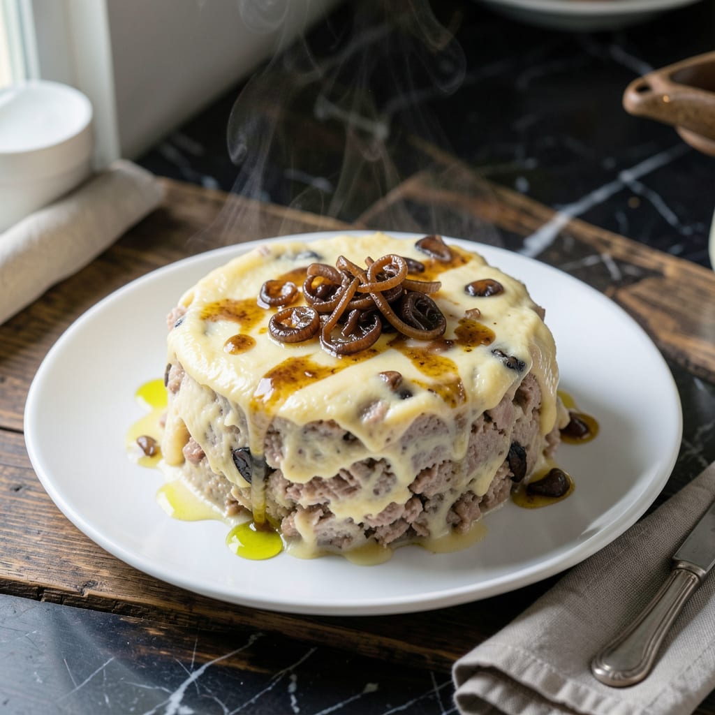 Vietnamese Steamed Egg Meatloaf Recipe: Silky Clouds with Umami Depth illustration with key details