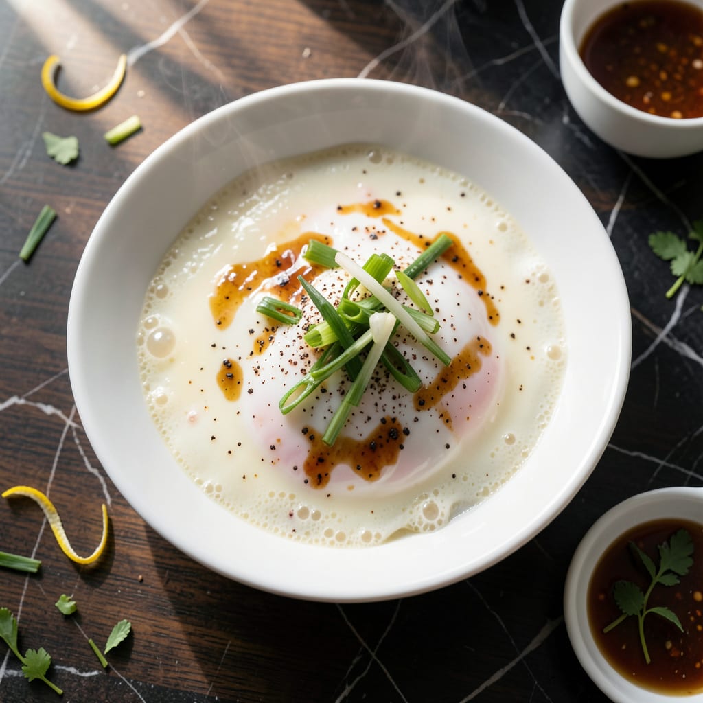 Visual representation of vietnamese steamed egg recipe