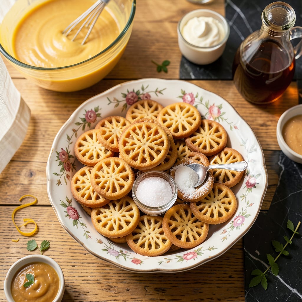 Visual representation of villaware pizzelle recipe