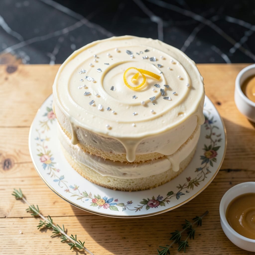 Complete White Cake Recipe From Scratch: Vanilla Infused Layers of Fluff overview image