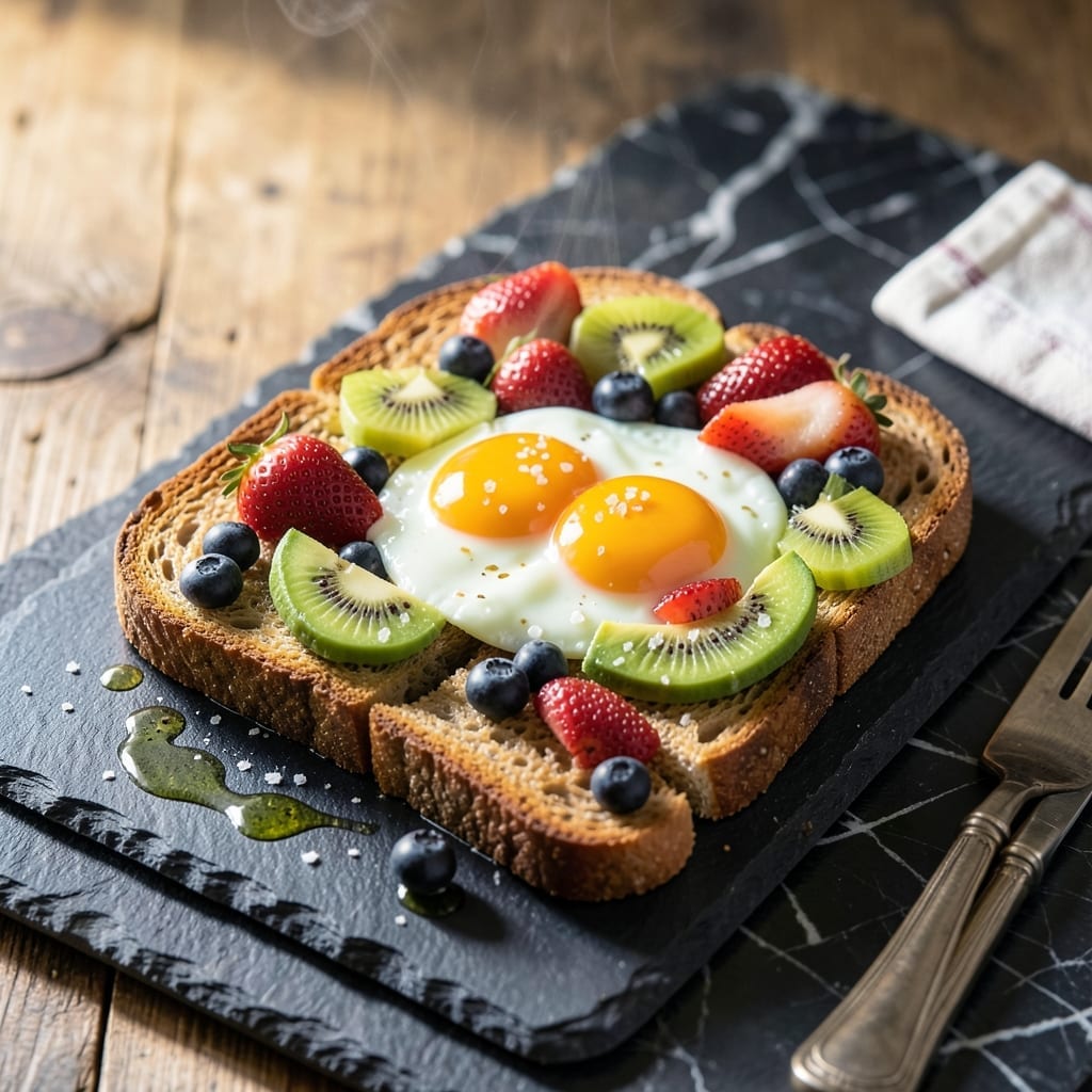 Whole Grain Toast With Eggs And Fruit Recipe Instructions: Balanced Breakfast in Minutes Whole Grain Toast With Eggs And Fruit Recipe Instructions: Balanced Breakfast in Minutes
