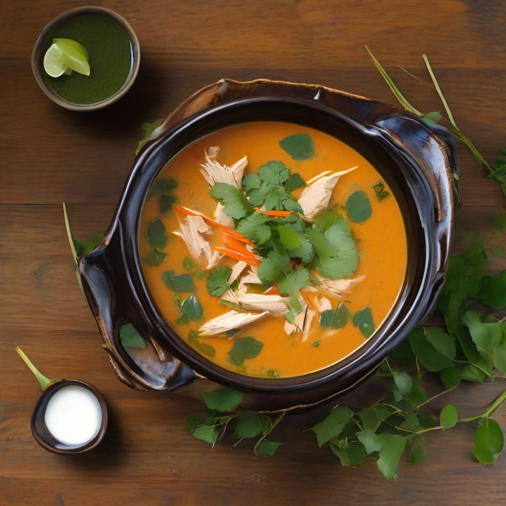 Wicked Thai Chicken Soup Recipe: Spicy Coconut Comfort in 30 Minutes example with annotations